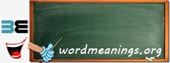 WordMeaning blackboard for s